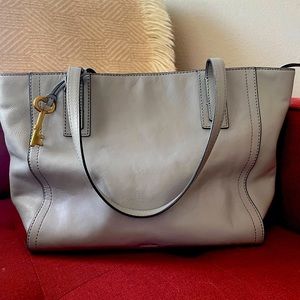 Fossil grey Emma large tote bag purse